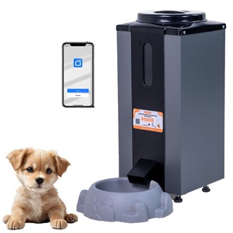 Alimentador Automático  Cães e Gatos Kopek KVS200 7 Litros Cor: Cinza Voltagem: 220v