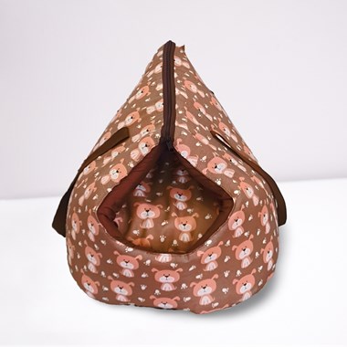 Bolsa de Transporte e Cama Iglu Pet 2 em 1 Imperme&#225;vel Pet  Cor Avel&#227;