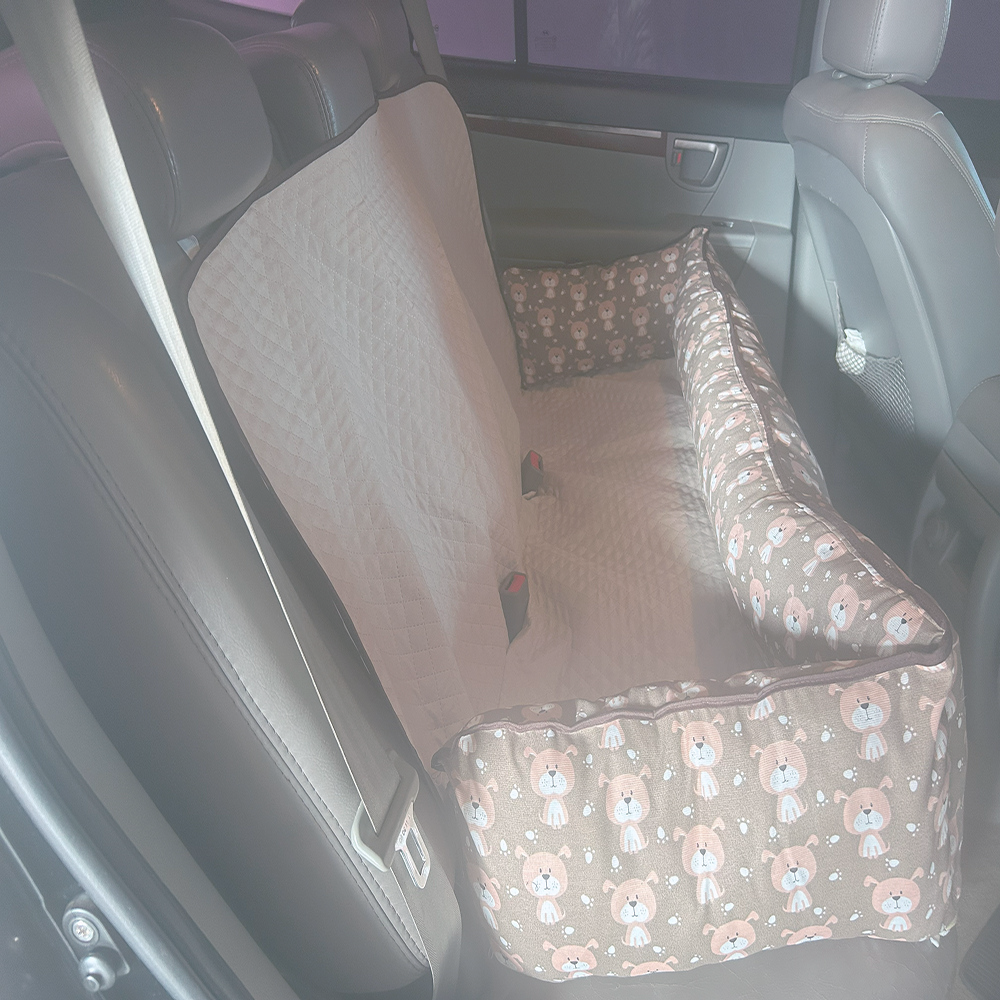 Cama e Capa Protetora Pet para Assento Veicular Traseiro Universal Gigante