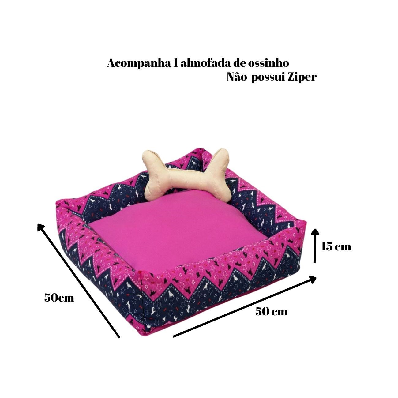 Cama Simples Média para Cães e Gatos Pink