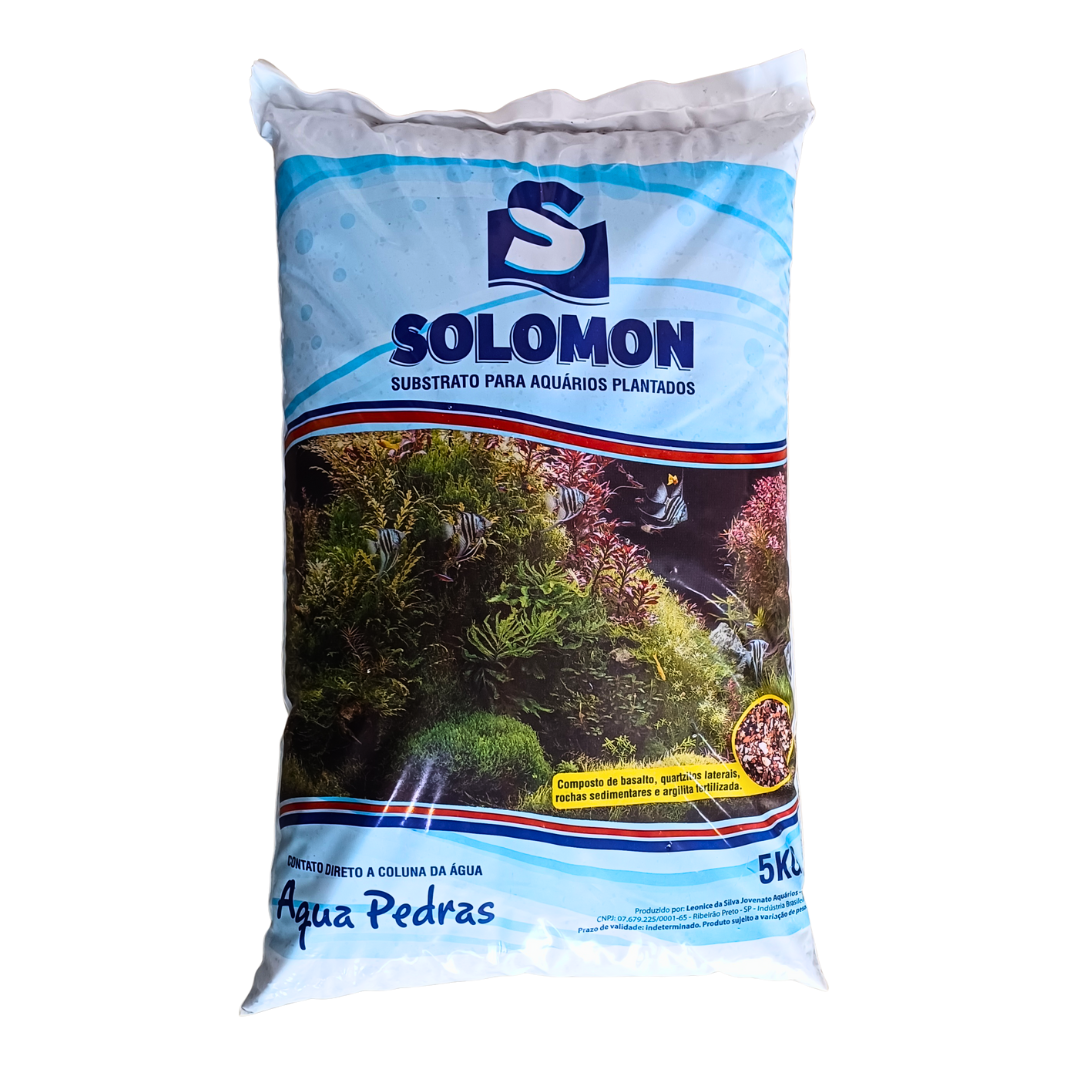 SUBSTRATO FÉRTIL SOLOMON 5 KG CONTATO DIRETO C/ A ÁGUA