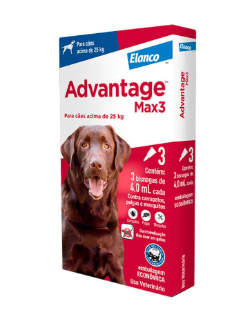 Advantage Max 3 GG COMBO (+ de 25kg)   3 pipetas