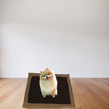 Tapete Higiênico Impermeável Pequeno para Pets –  Cacau Lavável