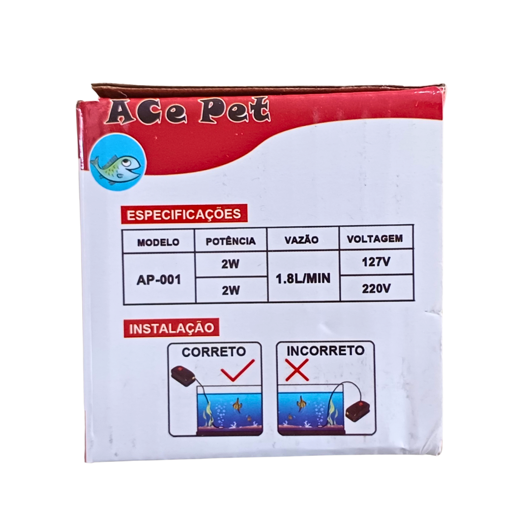 COMPRESSOR DE AR AP-001 ACE PET 110 V
