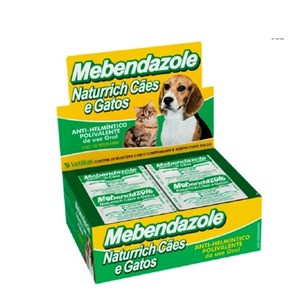 Vermífugo Mebendazole para cão/gato até 10kg (cartela c/6 comp.)