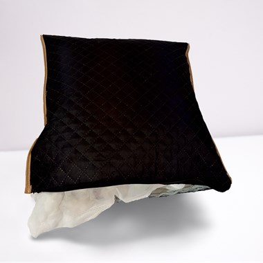 Kit 3 Pçs Peseira + Almofada Impermeáveis para Pet Preto Cama King