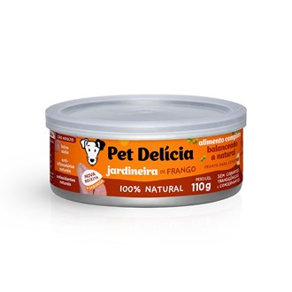 Alimentação Natural Pet Delícia Jardineira de Frango 110g