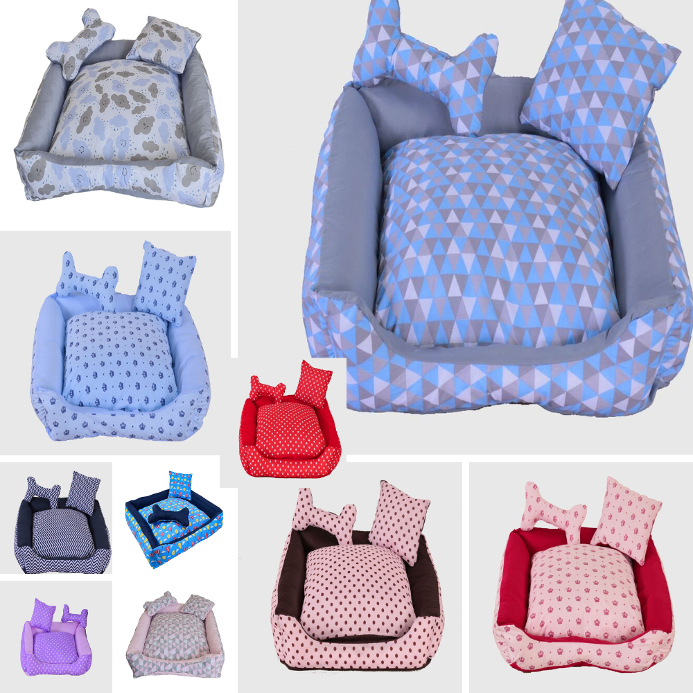 Cama Gigante Impermeável Quadrada Para Pet  Minnie Vermelho