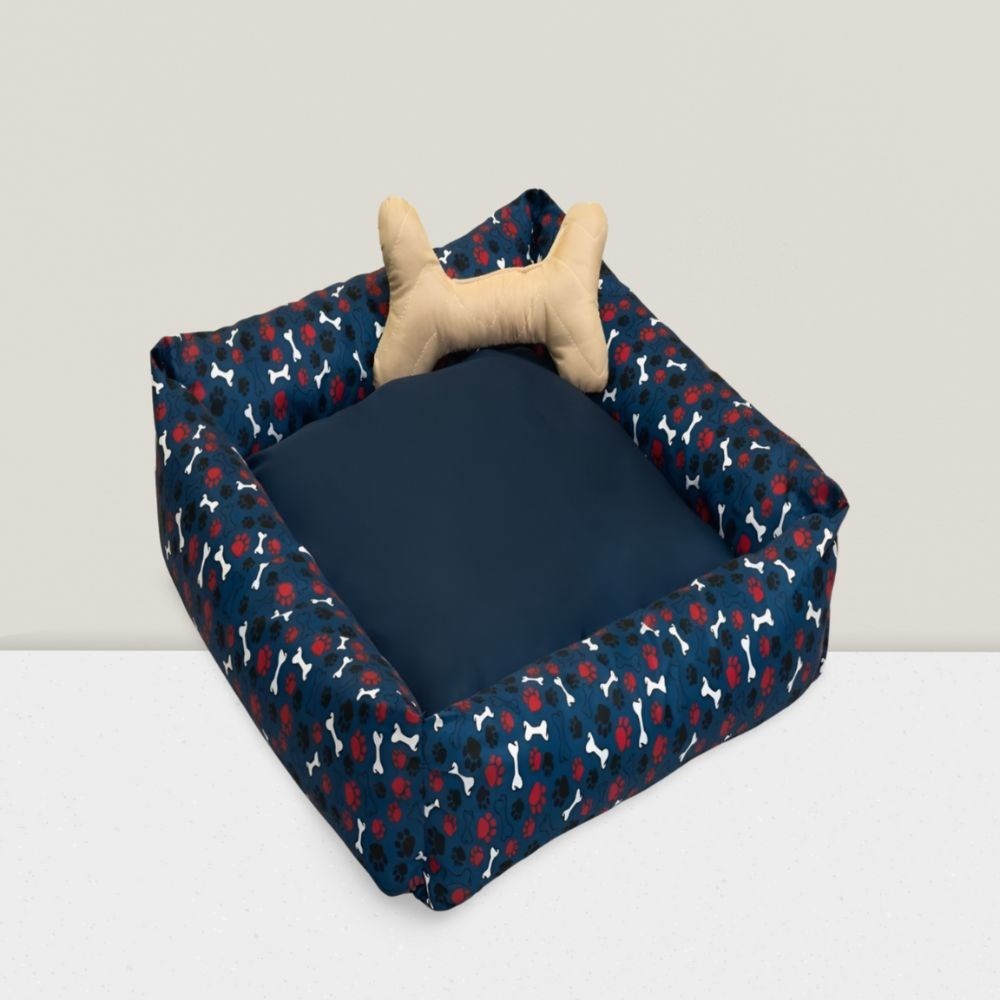 Cama Simples Pequena para Cães e Gatos Pop Azul