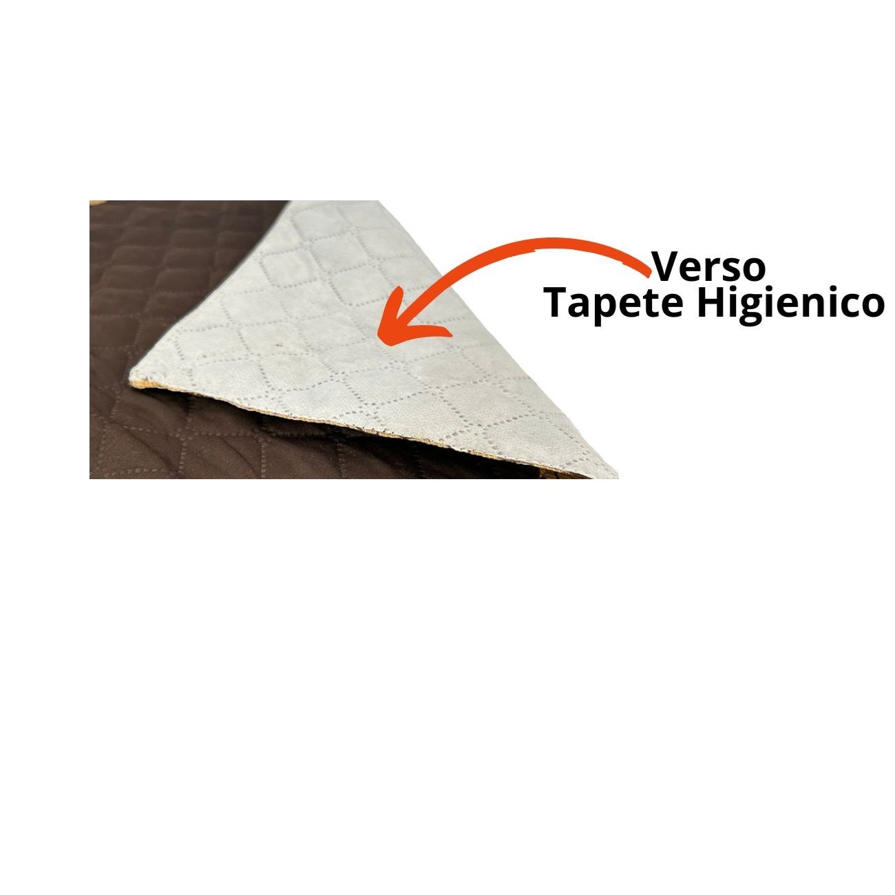 Tapete Higiênico Impermeável Grande Pet- Reutilizável Azul em Fundo Branco