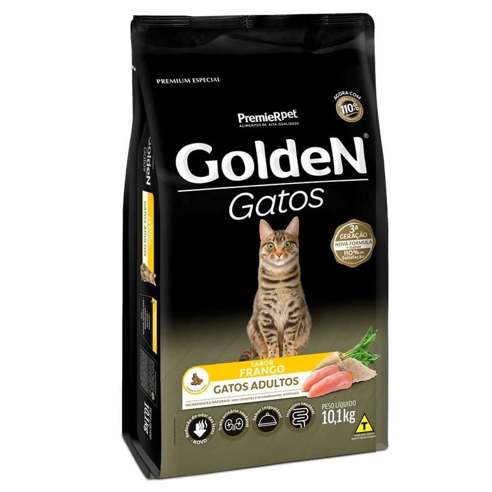 Ração Golden Gatos Adultos Frango 10kg