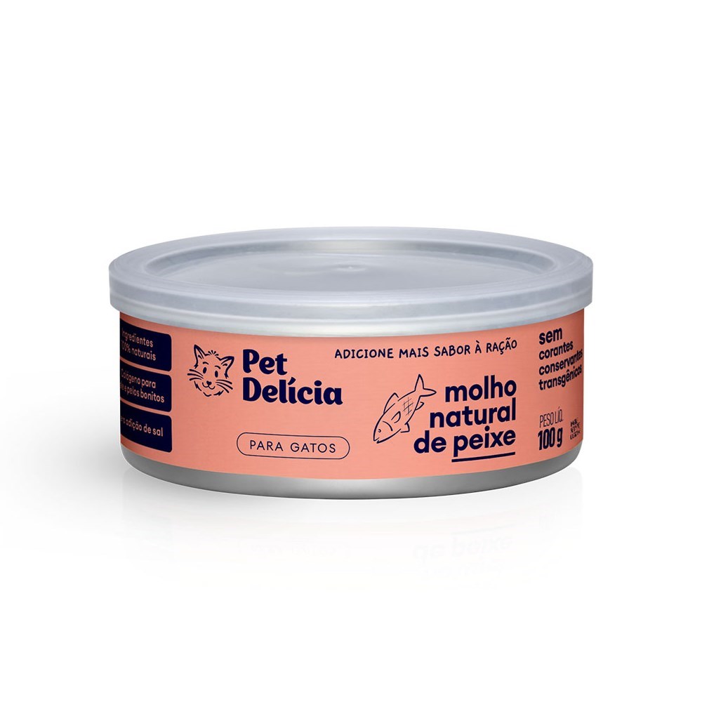 Molho Natural de Peixe Gato Pet Delícia 100g