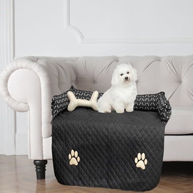 Protetor Impermeável para Sofá Grande, Preto para Cães e Gatos