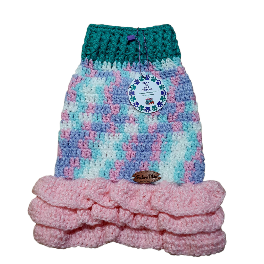 Vestido Candy com Babadinhos – Doçura e Estilo para Seu Pet!