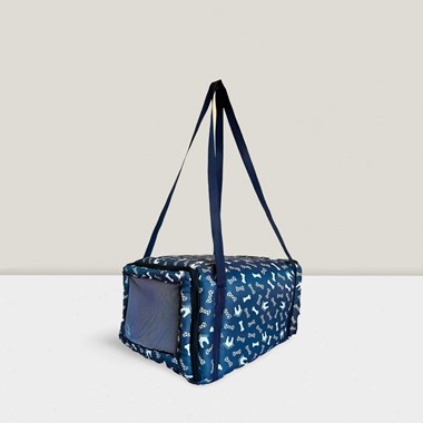 Bolsa Impermeável para Transporte de Pets - Ideal para Viagens de Avião e Carro - Cor Azul