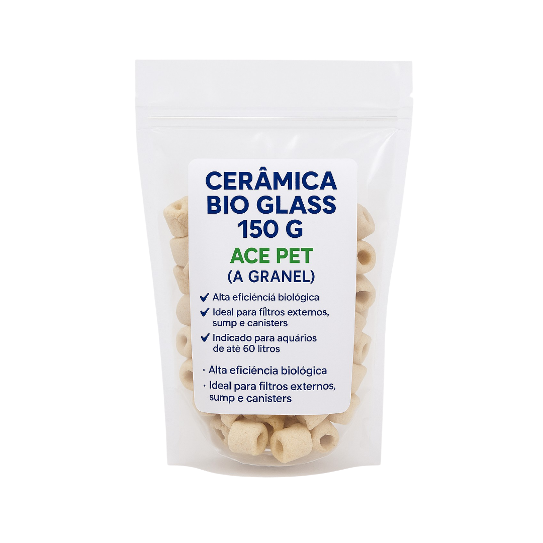 CERÂMICA BIO GLASS 150 G ACE PET ( A GRANEL )