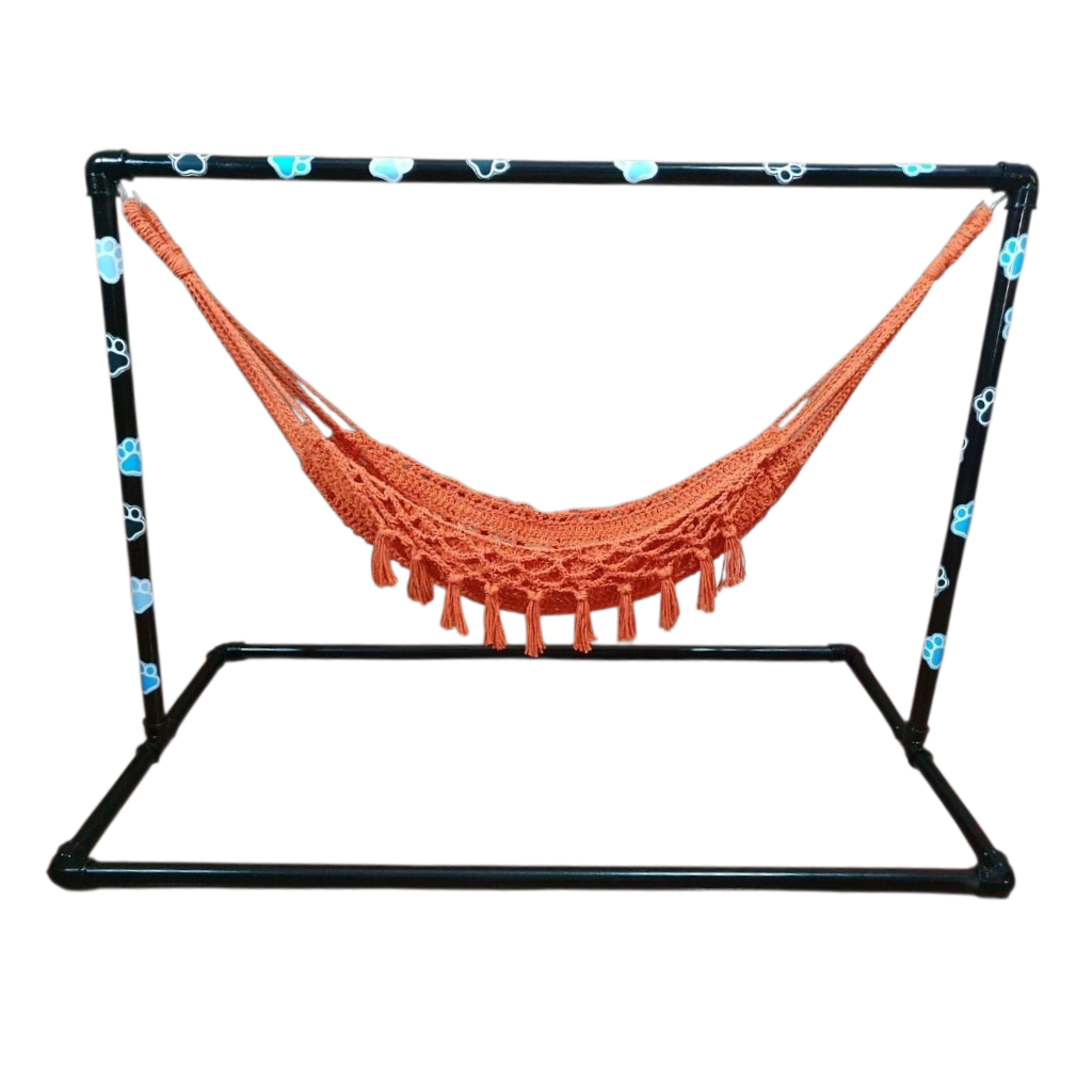 Rede Pet com Suporte de Chão - Conforto e estilo no cantinho do seu pet!