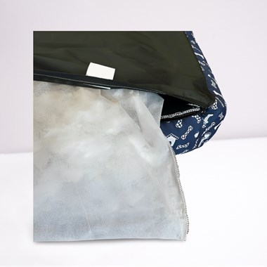 Cama Pet Impermeável Extra Grande Quadrada Azul