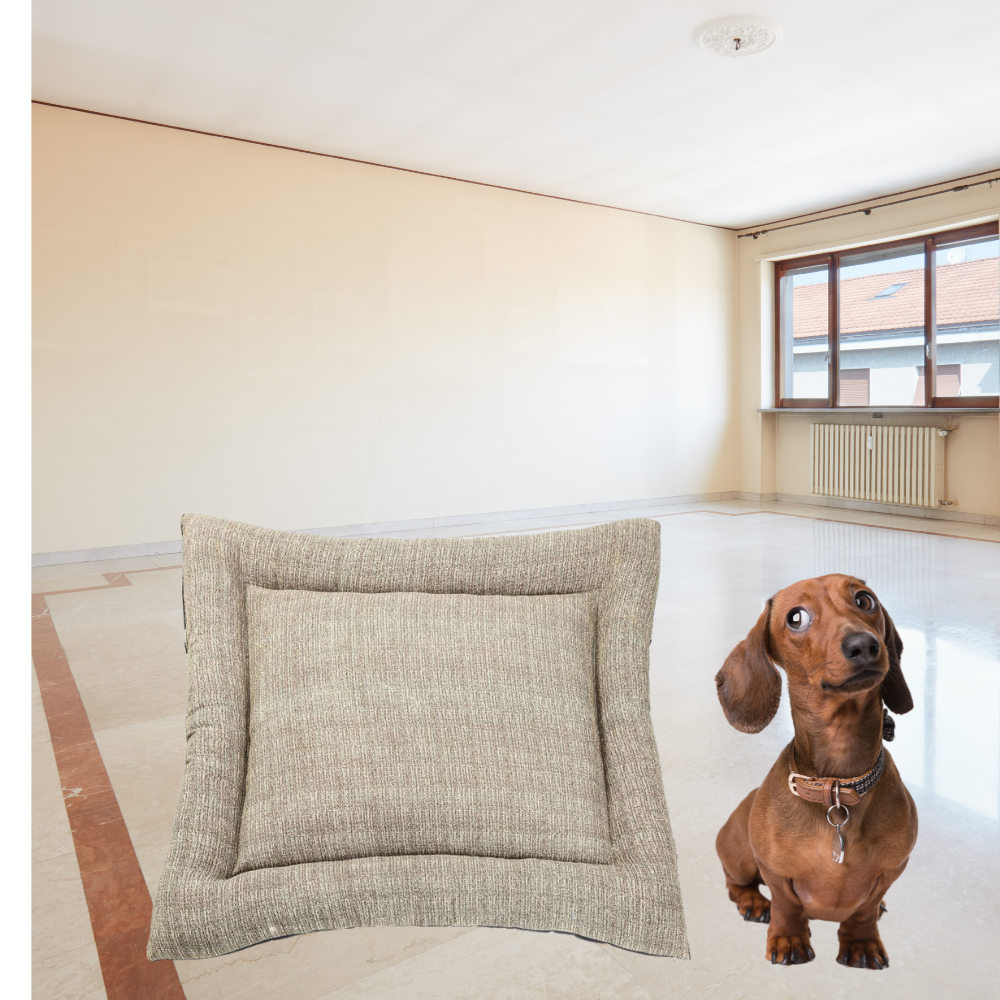 Colchonete Pet Grande Impermeável Retangular na Cor Avelã