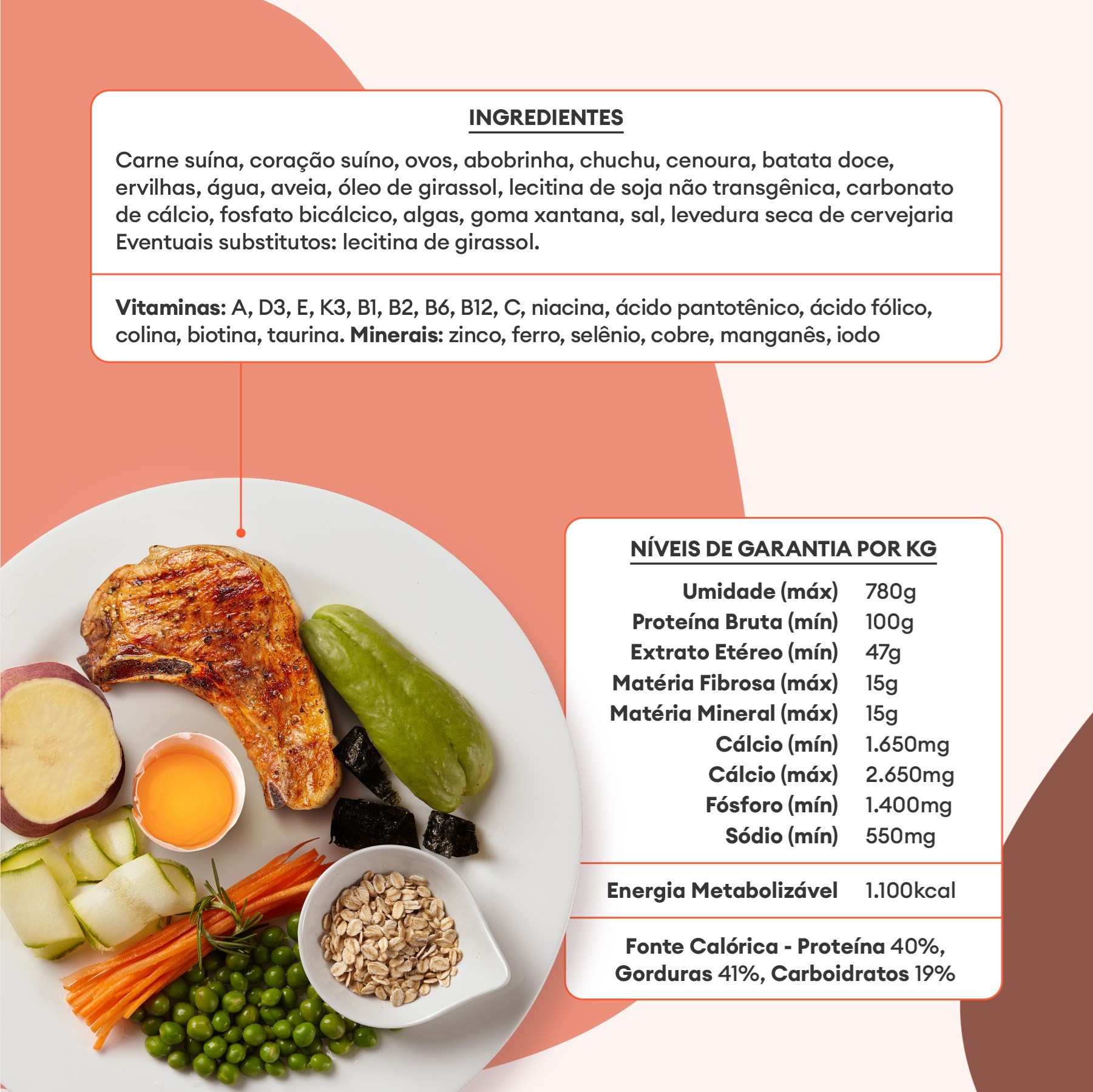 Alimentação Natural Pet Delícia Escondidinho Suíno para Gatos 320g