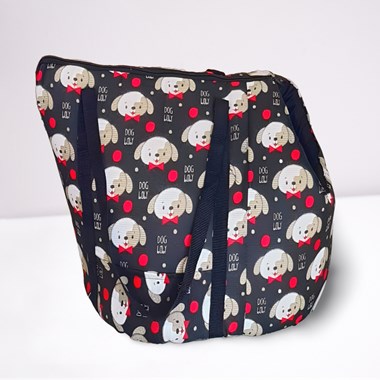 Bolsa Pet 2 em 1 Impermeável e Conversível em Caminha - Cor Dog Preto