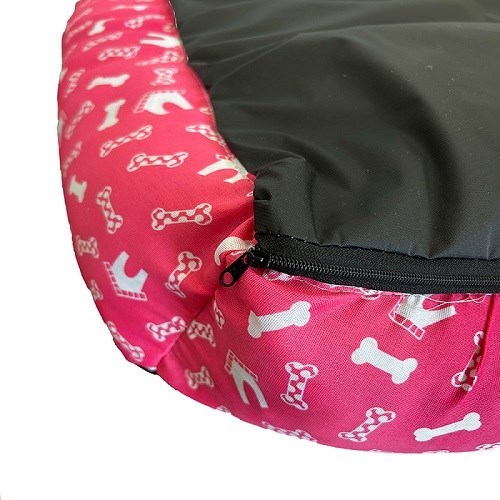 Cama Impermeável Extra Grande Quadrada para Pets Pink