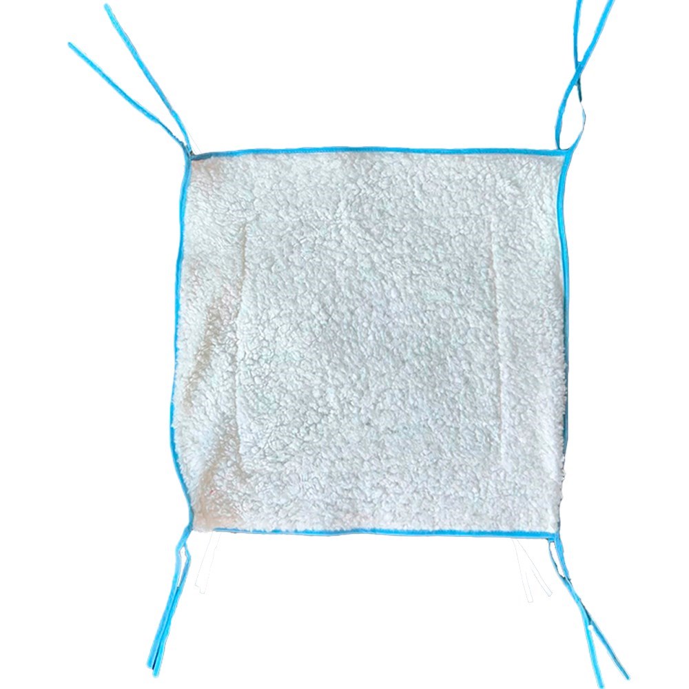 Cama Suspensa paa Gatos Impermeável para Cadeiras e Poltronas Durável Macia Palha e Azul