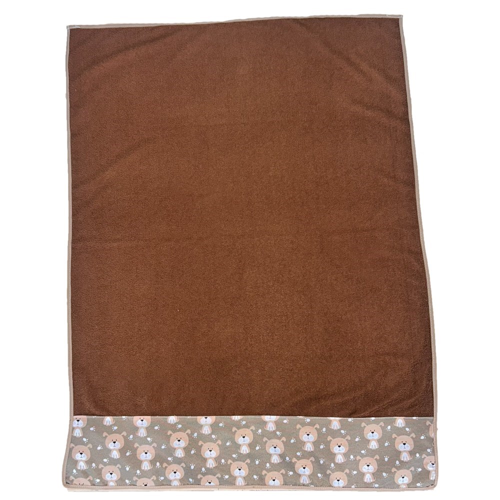 Kit 05 Peças de Toalha de Banho Splash para Pet Alta Absorção  Marrom