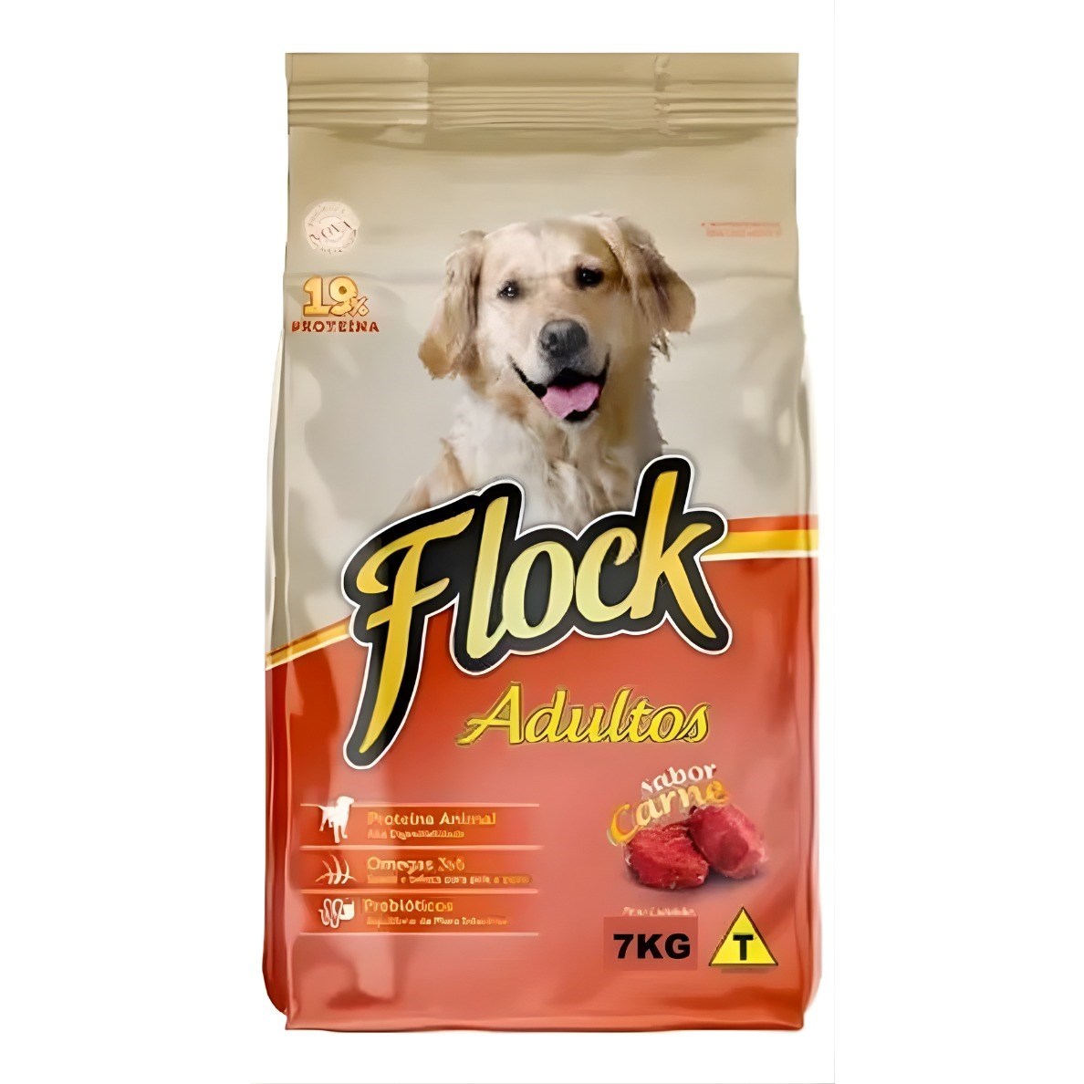 Flock Cães Adulto Sabor Carne 7kg