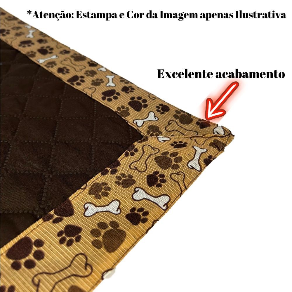 Tapete Higiênico Impermeável Pequeno para Pets -  Avelã| Lavável