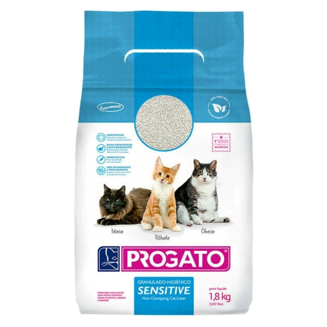 Areia Higiênica Progato Sensitive 1,8kg
