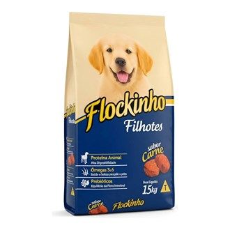 Flokinho Filhotes Carne 15kg