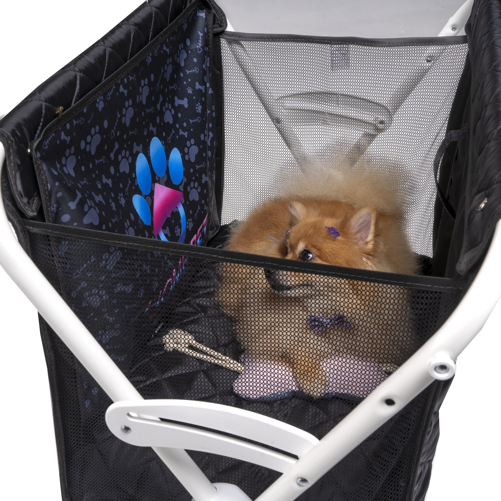 Casinha / Berço Portátil com rodízios "Pet Dorm" - Pequeno Porte