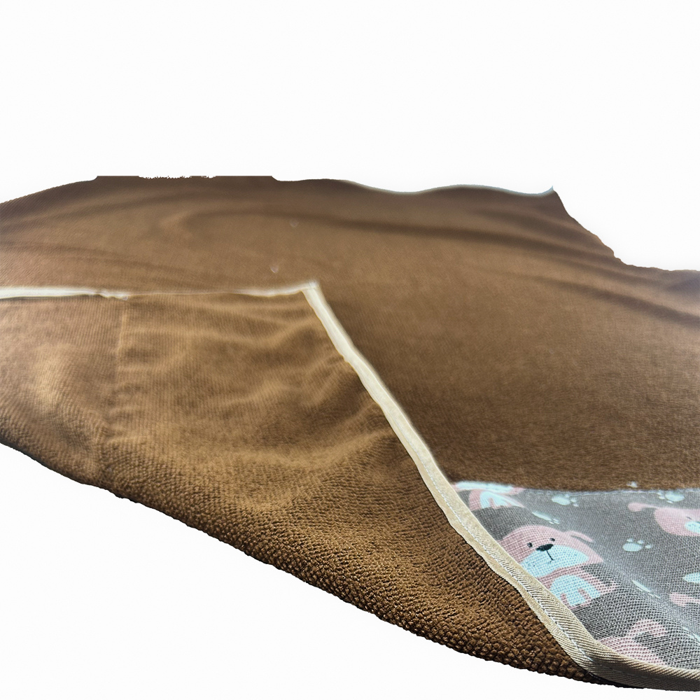 Kit 05 Peças de Toalha de Banho Splash para Pet Alta Absorção  Marrom