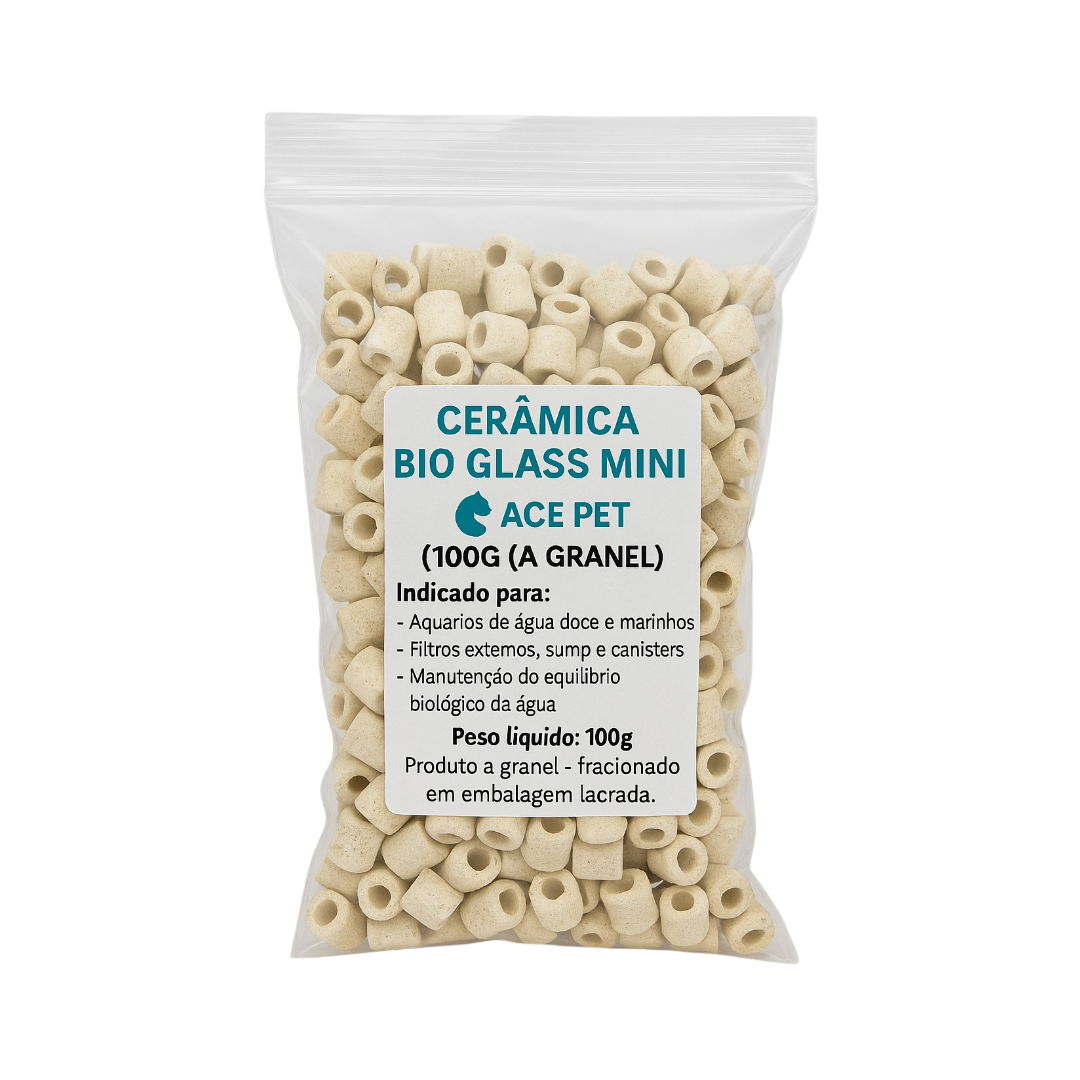 CERÂMICA BIO GLAS MINI ACE PET 100G ( A GRANEL )