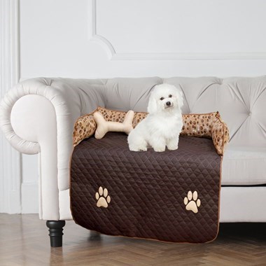 Cama Protetora Impermeável para Sofá – Grande, Marrom