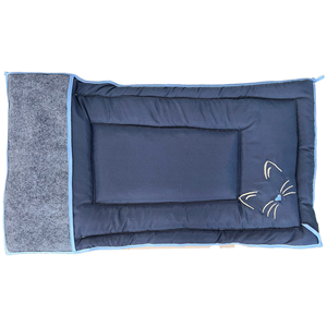 Colchonete Tapete para Gatos Zoe Retangular Bordado com Arranhador 90X50 Cm