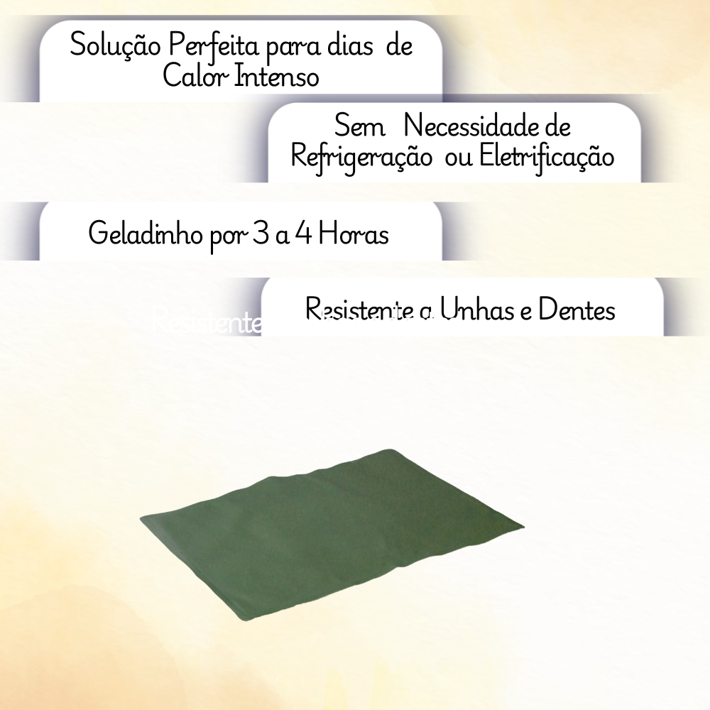 Tapete Gelado para Pets Médio - Conforto Refrescante | 50x40cm 