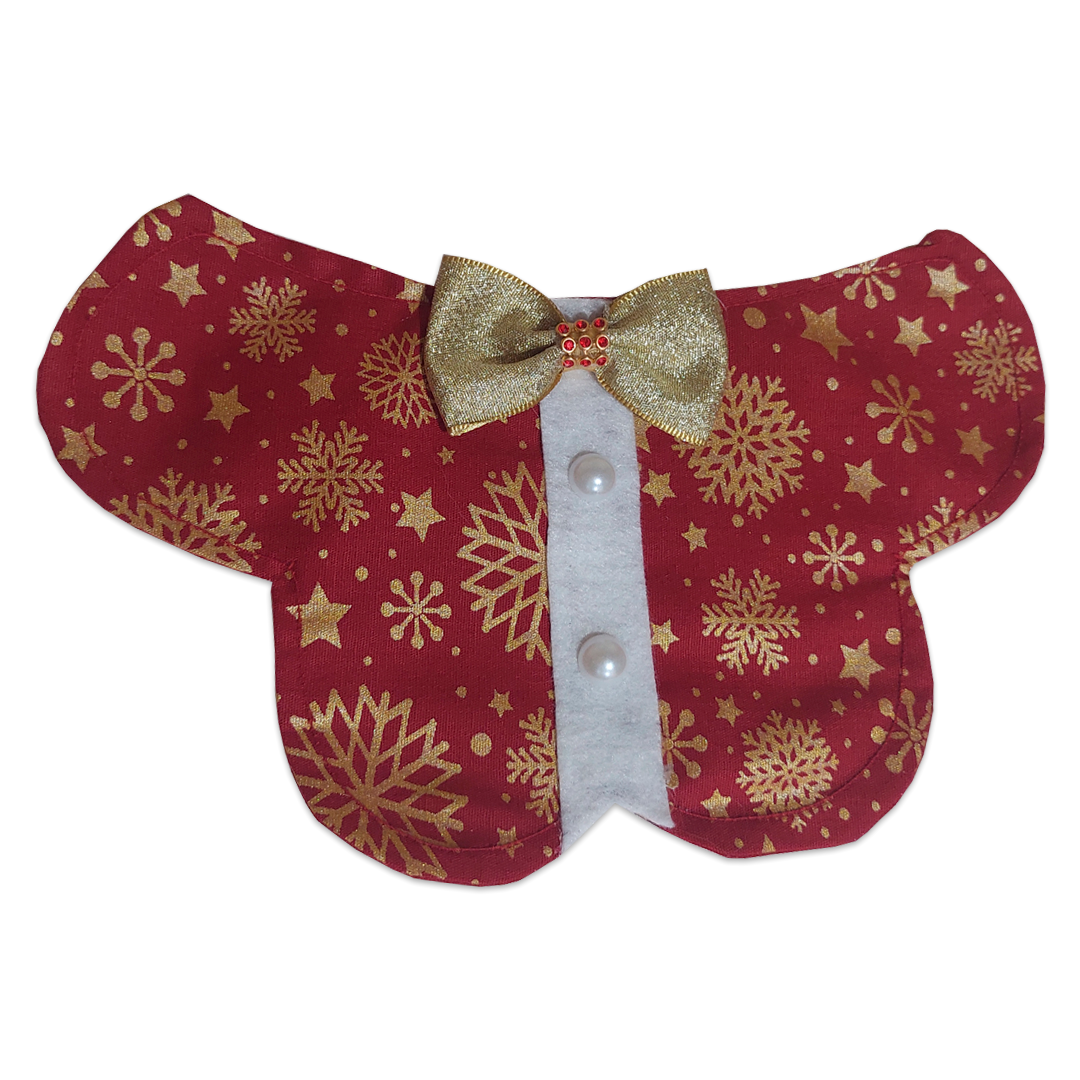 Colarinho Borboleta para pet - Temática Natal