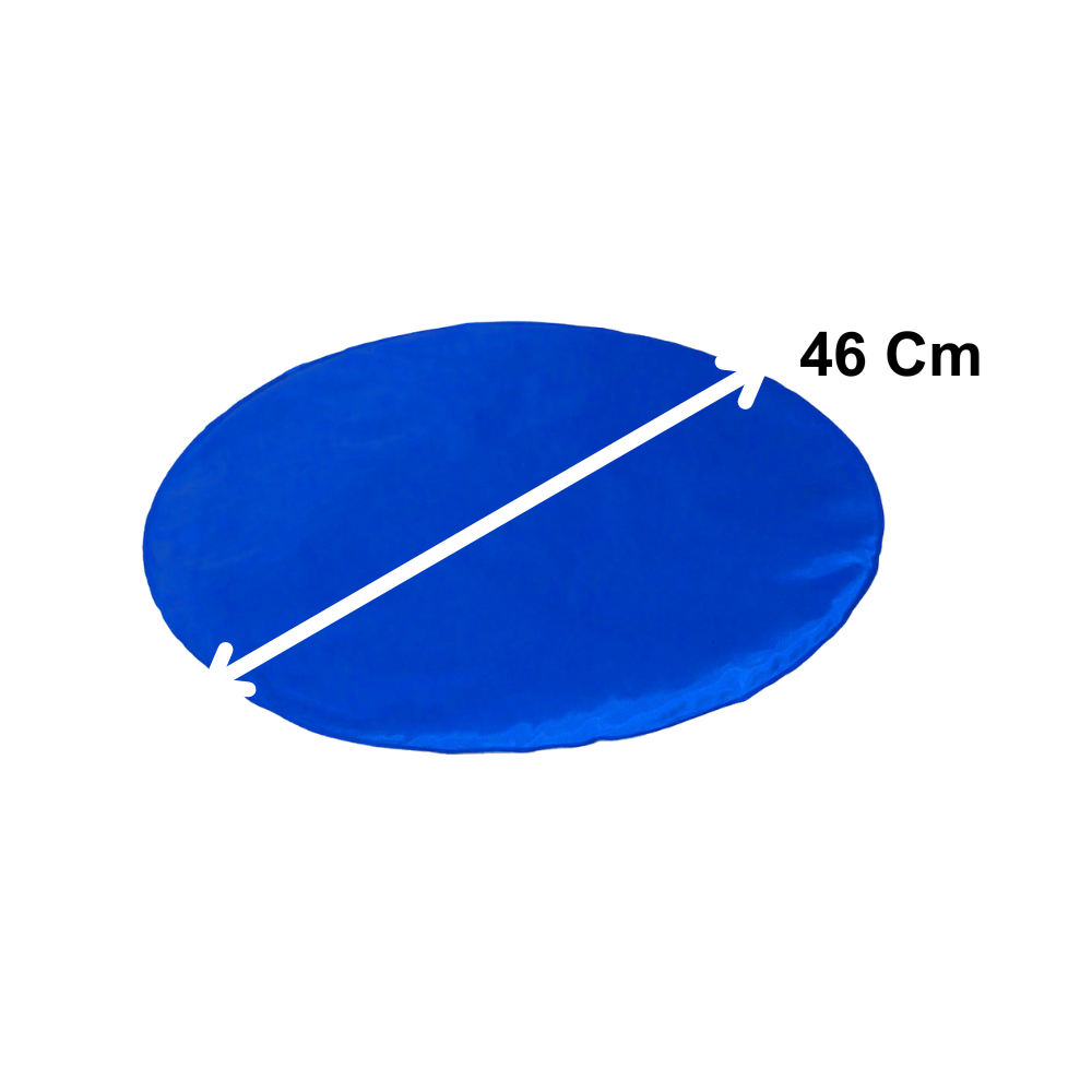 Tapete Gelado Redondo para Pets Azul Médio -  Impermeável e Refrescante para Dias Quentes para Pets