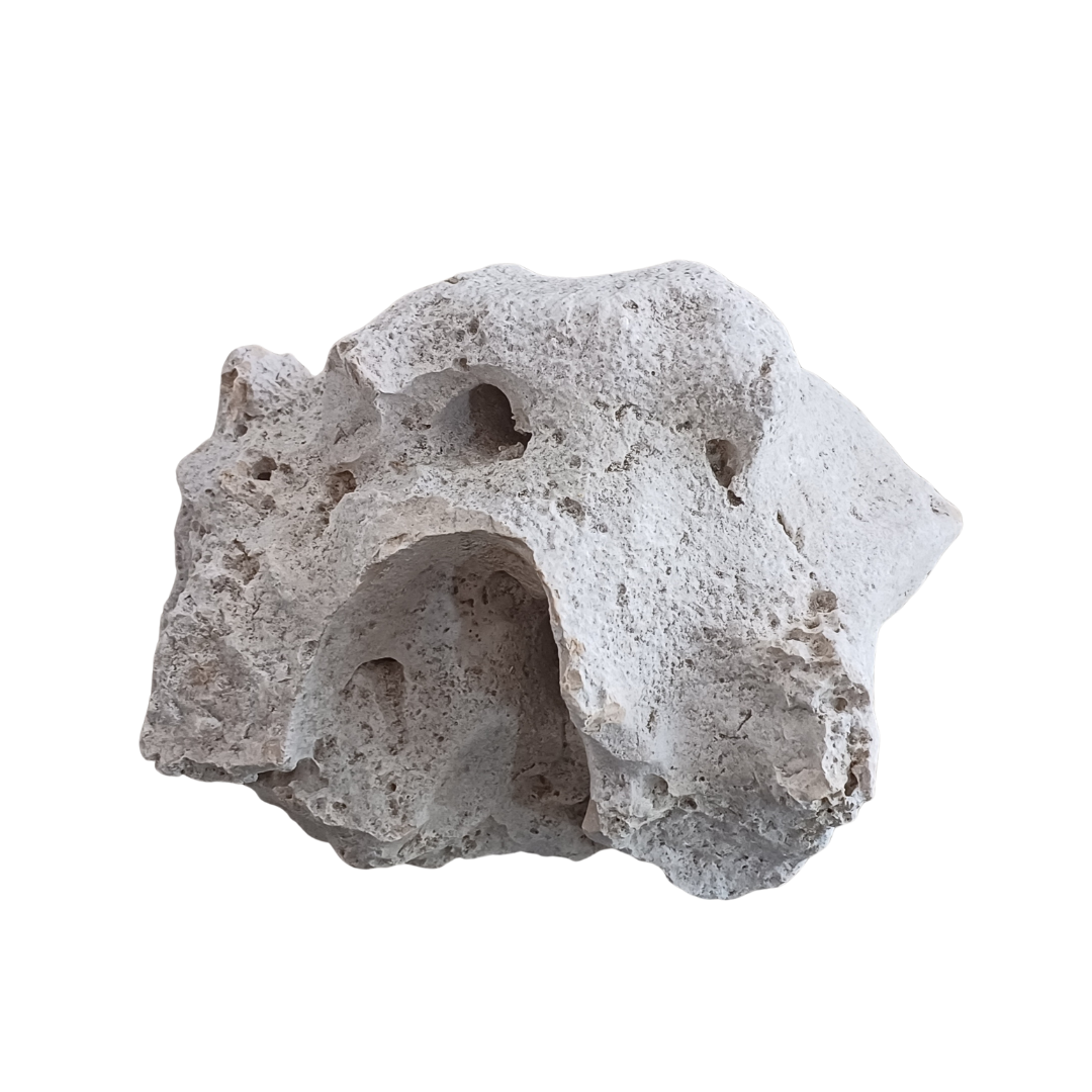 ROCHA ZANZIBAR 25 CM X 18 CM x 12 CM - DECORAÇÃO NATURAL PARA AQUÁRIOS