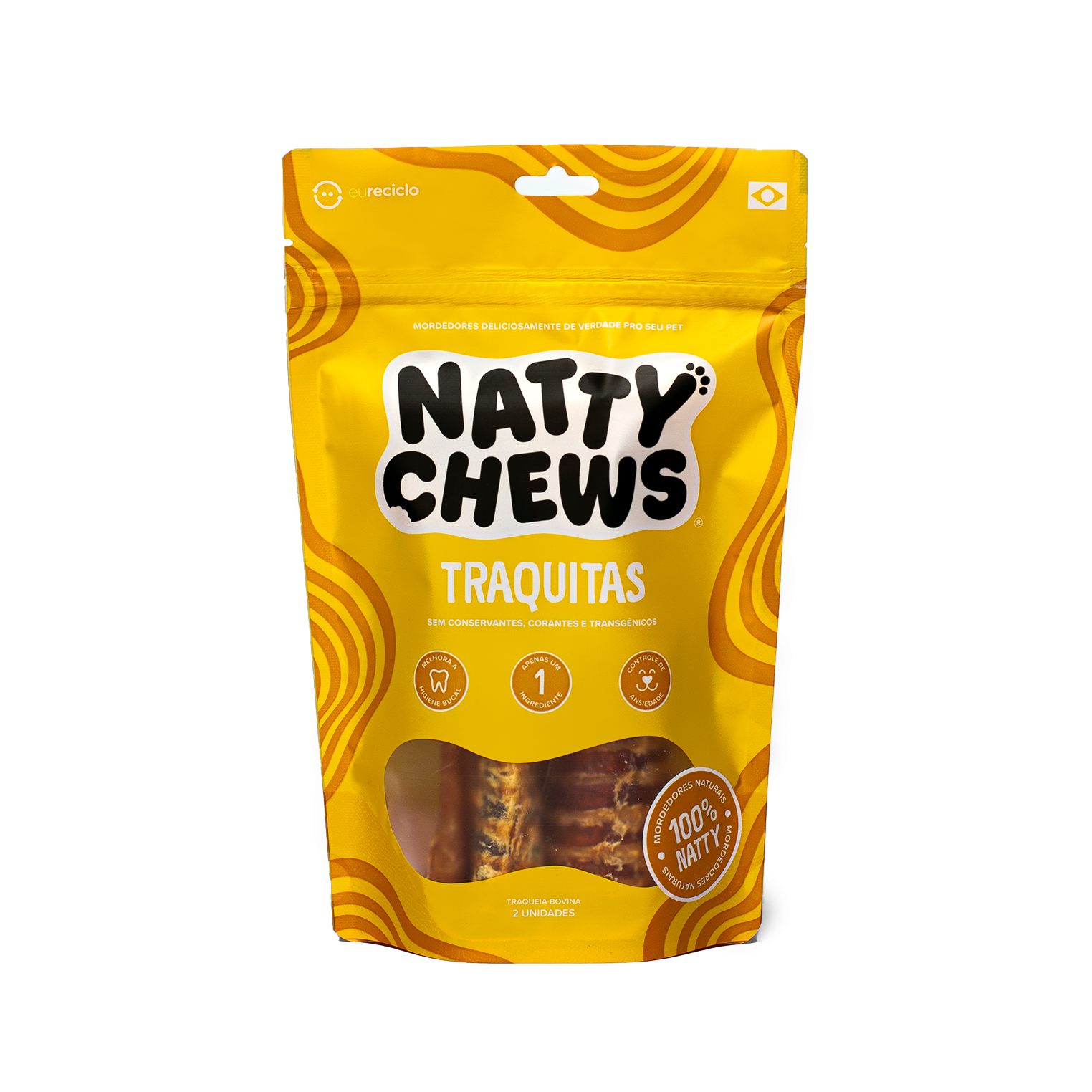 MASTIGAVEL NATURAL TRAQUITAS