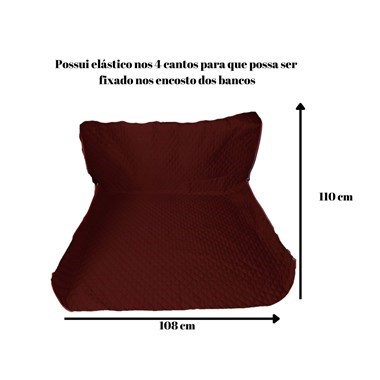 Capa Protetora Impermeável para Porta-Mala Veicular-Pequeno, Preto 