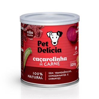 Alimentação Natural Pet Delícia Caçarolinha de Carne para Cão 320g