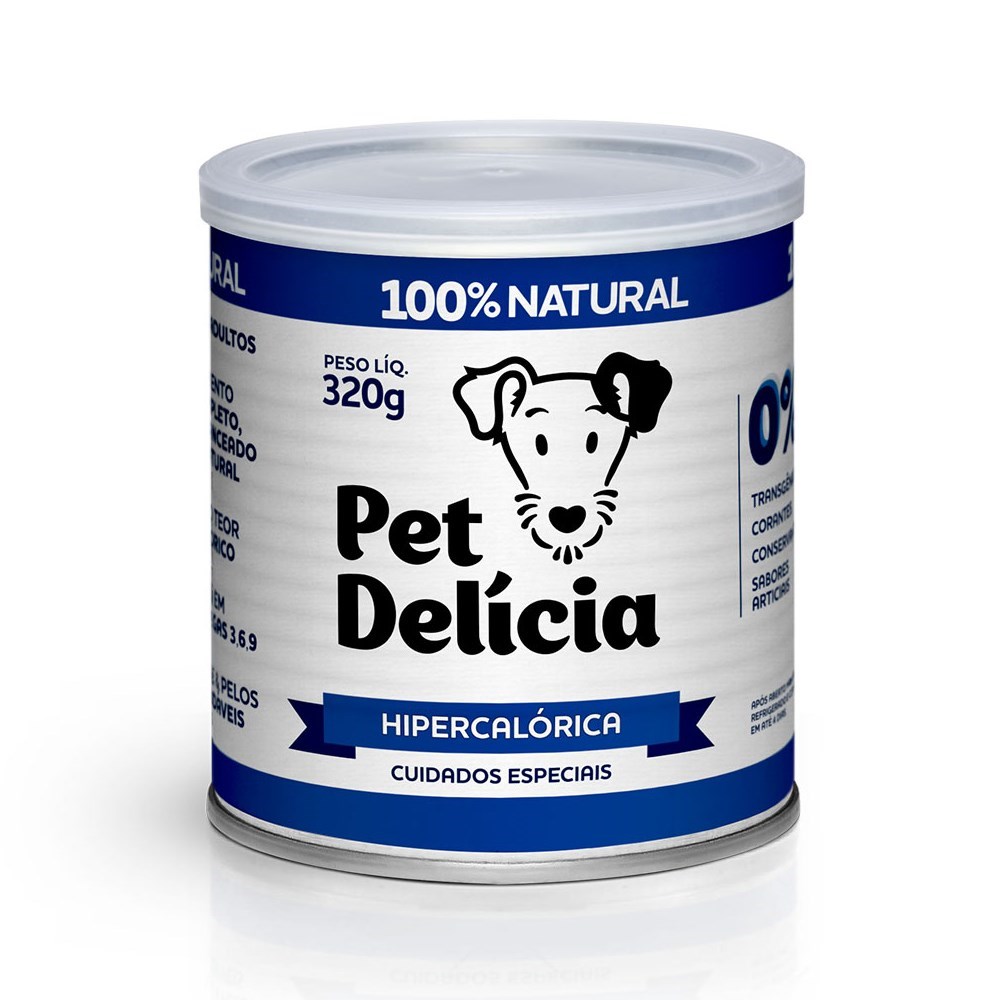 Alimentação Natural Pet Delícia Hipercalórica para Cão 320g