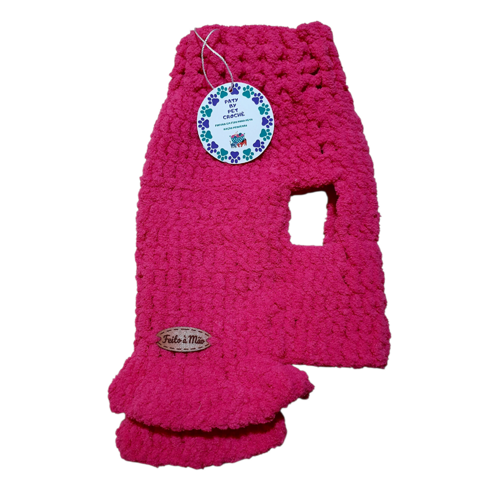 Vestido Rosa Quentinho – Elegância e Conforto para Seu Pet!