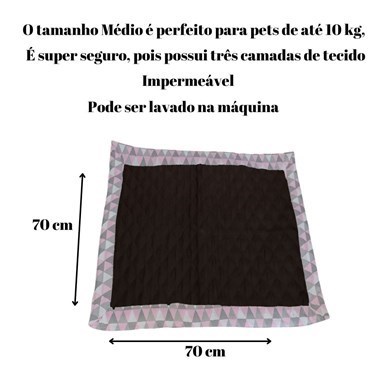 Tapete Higiênico Impermeável para Pets|Médio  Escuro  Rosa Laica Reutilizável