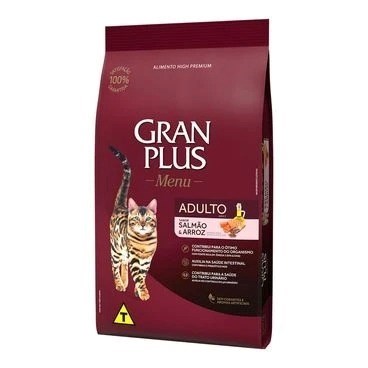 Ração GranPlus Gatos Adultos Salmão e Arroz 10kg