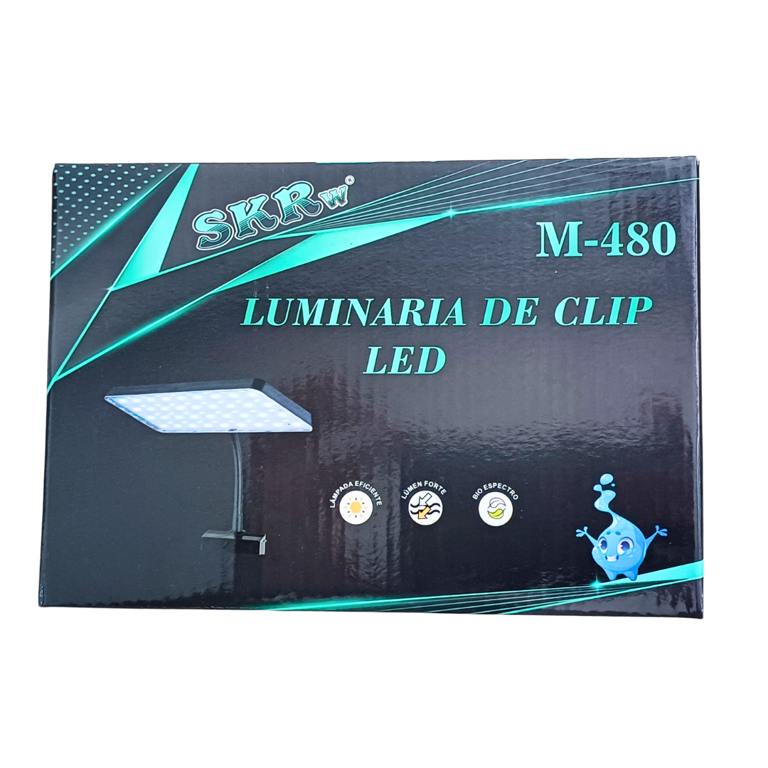 LUMINÁRIA M-480 CLIP LED RGB BRANCA 13W BIV