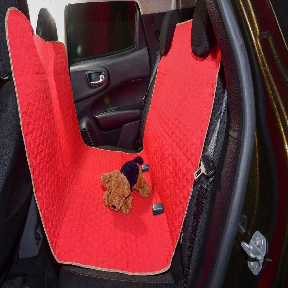 Kit 3 Peças Completo de Capas Para Bancos de Carros Impermeáveis Universal Dianteiro e Traseiro Vermelho